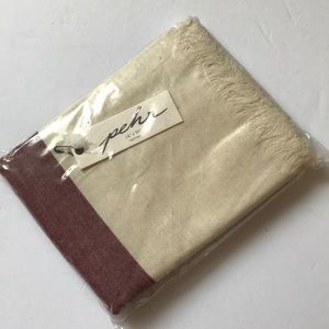 Pehr table runner maroon cream new unopened